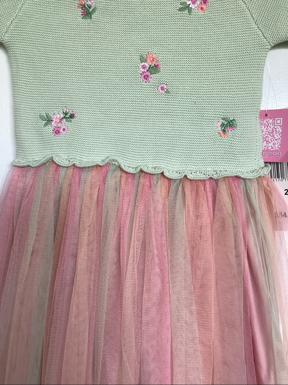 Rare Editions Little Girls Sweater Top Casual Dress - Picture 4 of 6